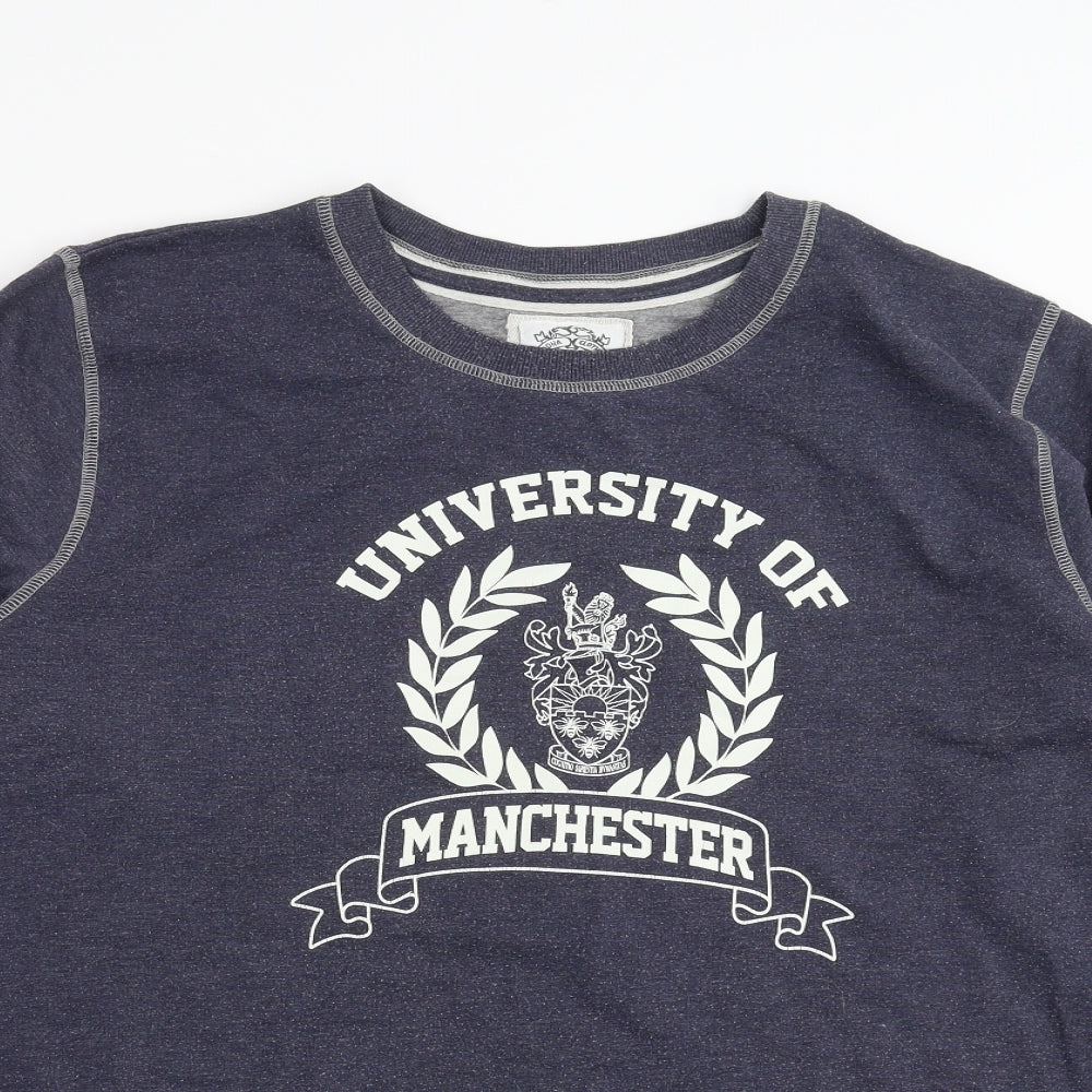 Epona Clothing Mens Blue   Pullover Sweatshirt Size XL  - university of manchester