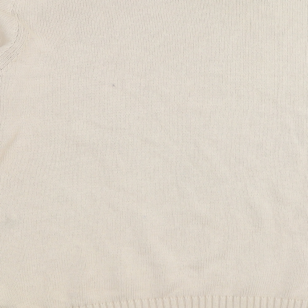 Cotton Traders Mens Beige  Knit Pullover Jumper Size XL