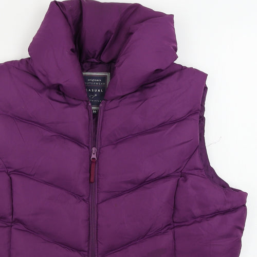 originals  Womens Purple   Gilet Coat Size 20
