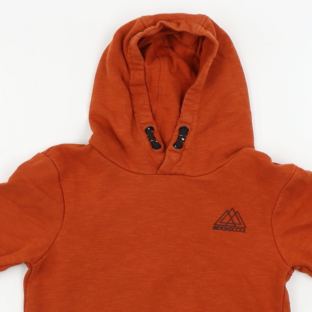 George  Boys Orange   Pullover Hoodie Size 6-7 Years