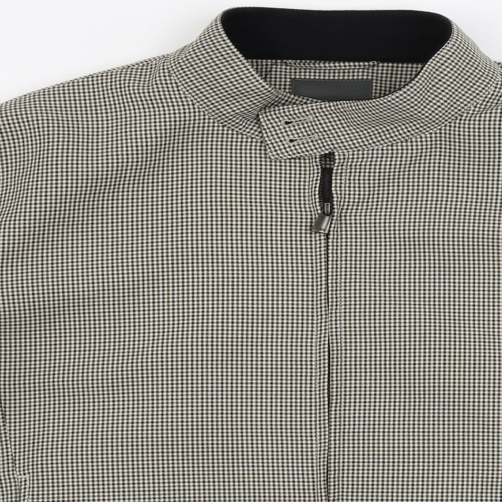 Primark  Mens Beige Check  Jacket Coat Size L