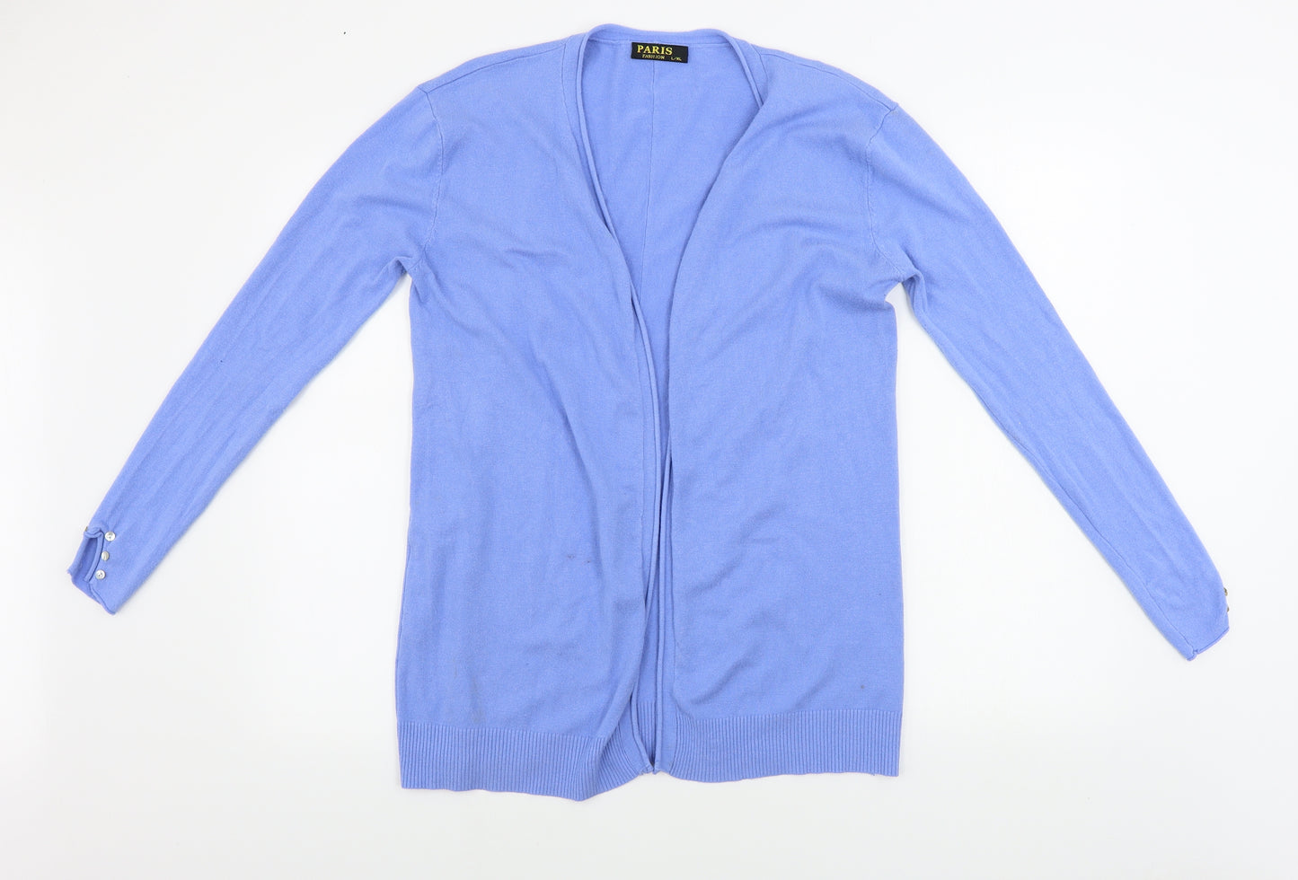 Paris Womens Blue   Cardigan Jumper Size L
