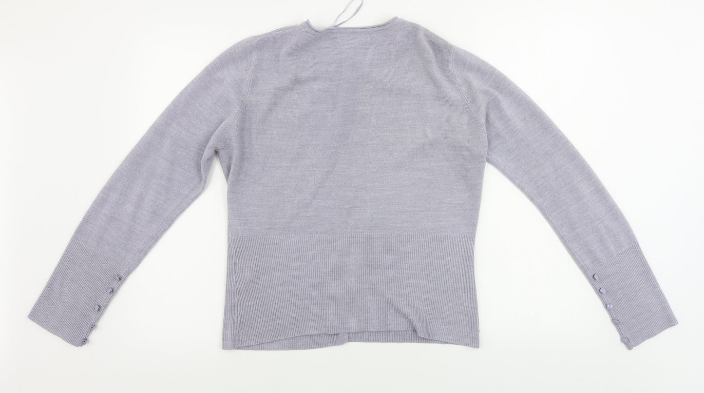 Per Una  Womens Grey   Cardigan Jumper Size 14