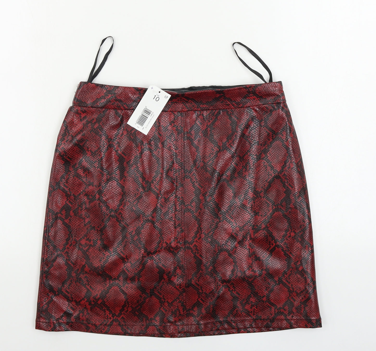 Papaya  Womens Red Animal Print  A-Line Skirt Size 10