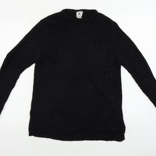 Aniela  Womens Black   Pullover Jumper Size L