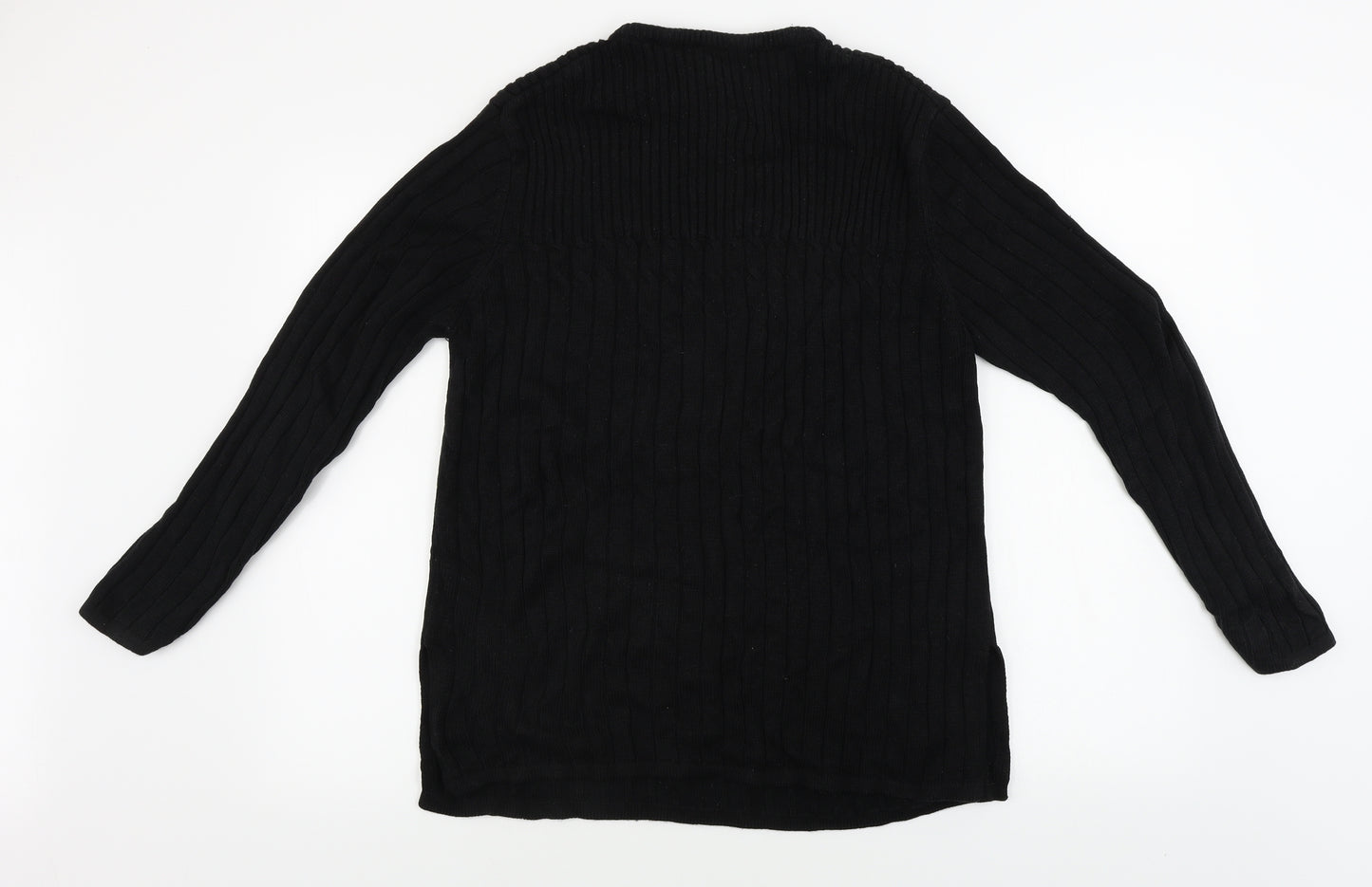 Aniela  Womens Black   Pullover Jumper Size L