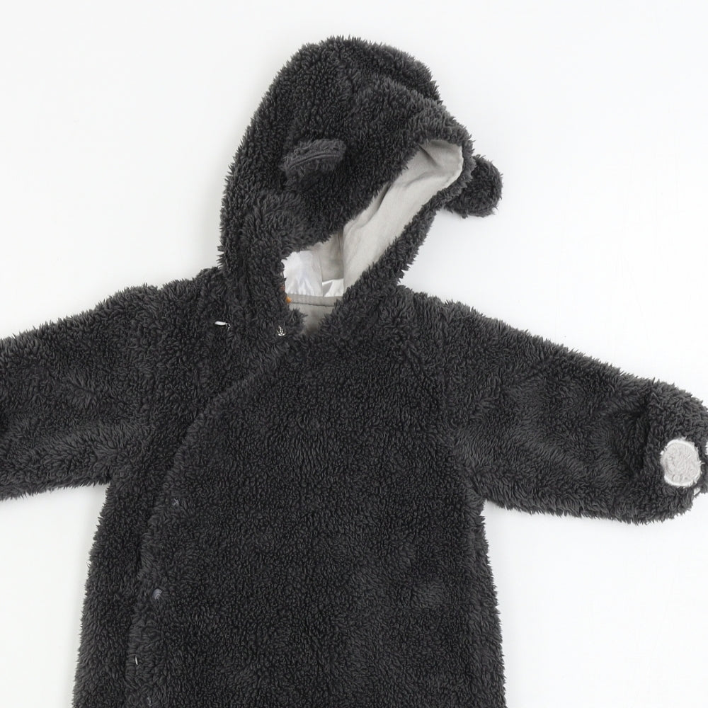 Pumpkin Patch  Boys Grey   Babygrow One-Piece Size 0-3 Months