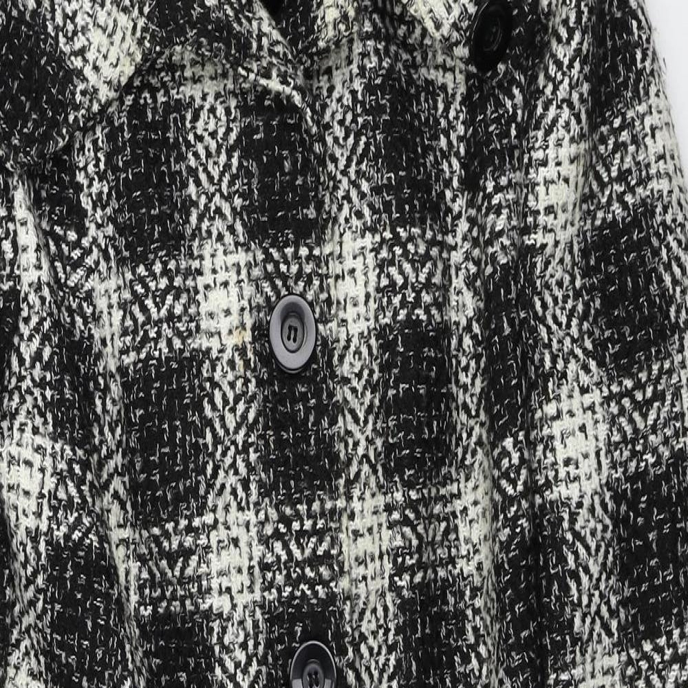 Debenhams  Womens Beige Check  Jacket Coat Size 14