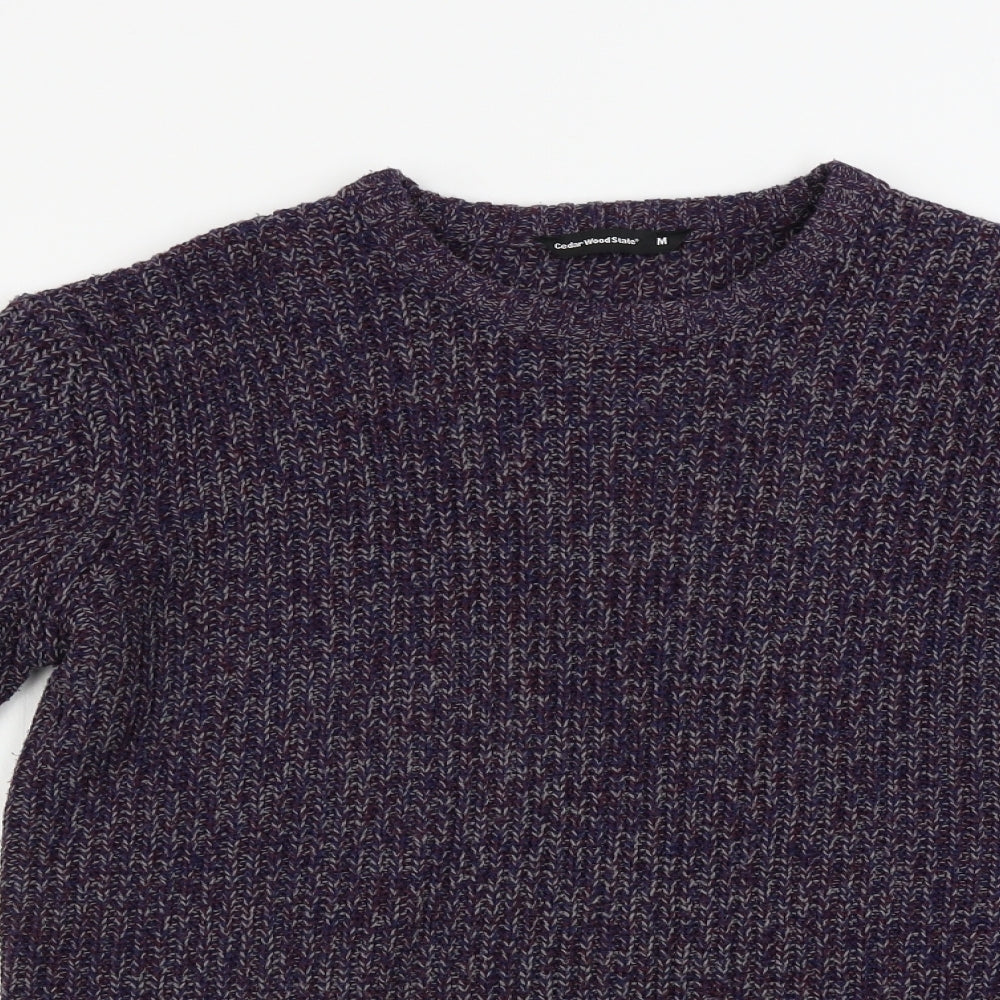Cedar Wood State  Mens Purple   Pullover Jumper Size M