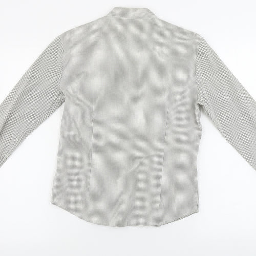 NEXT  Womens Grey Check  Basic Button-Up Size 10