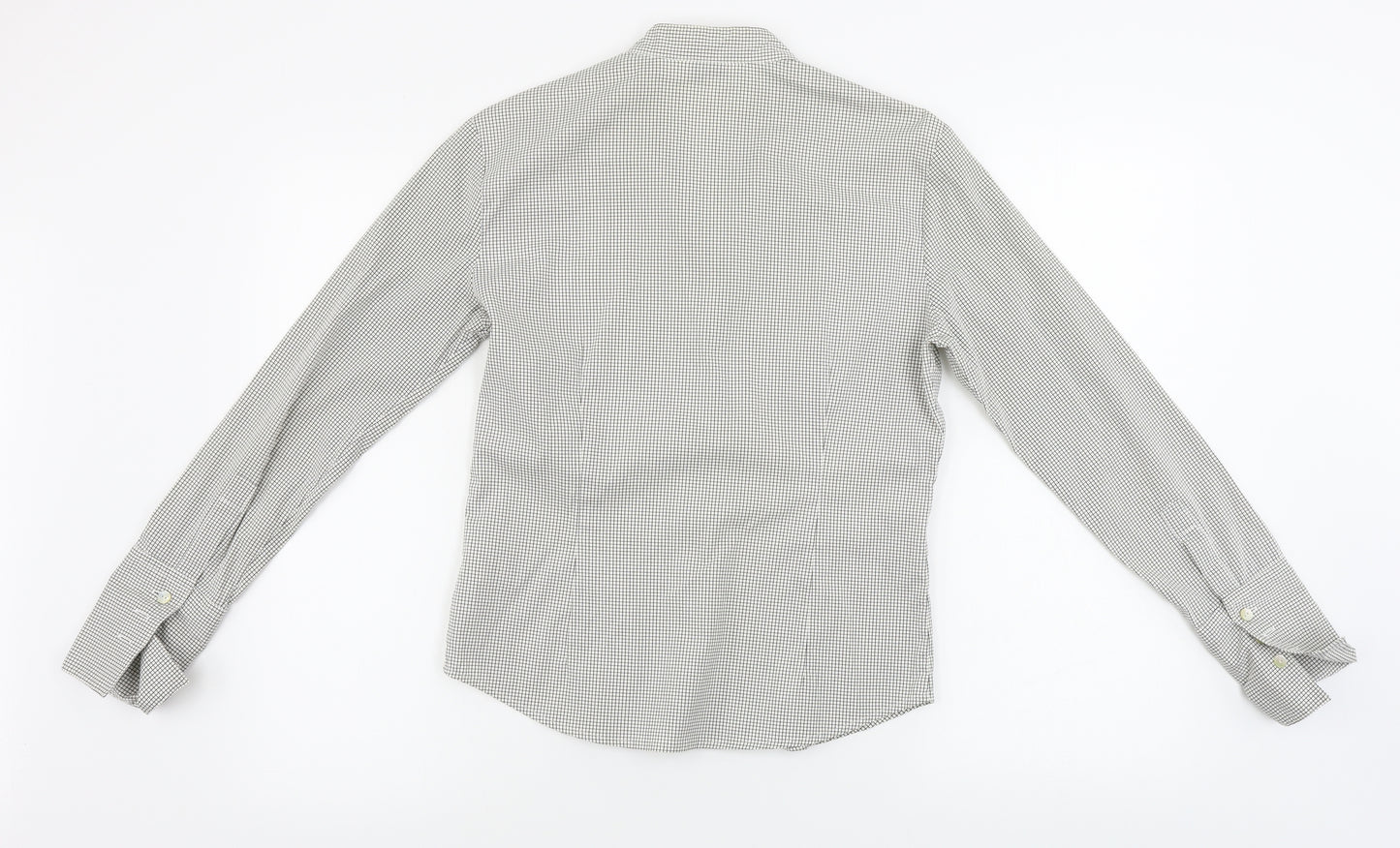 NEXT  Womens Grey Check  Basic Button-Up Size 10