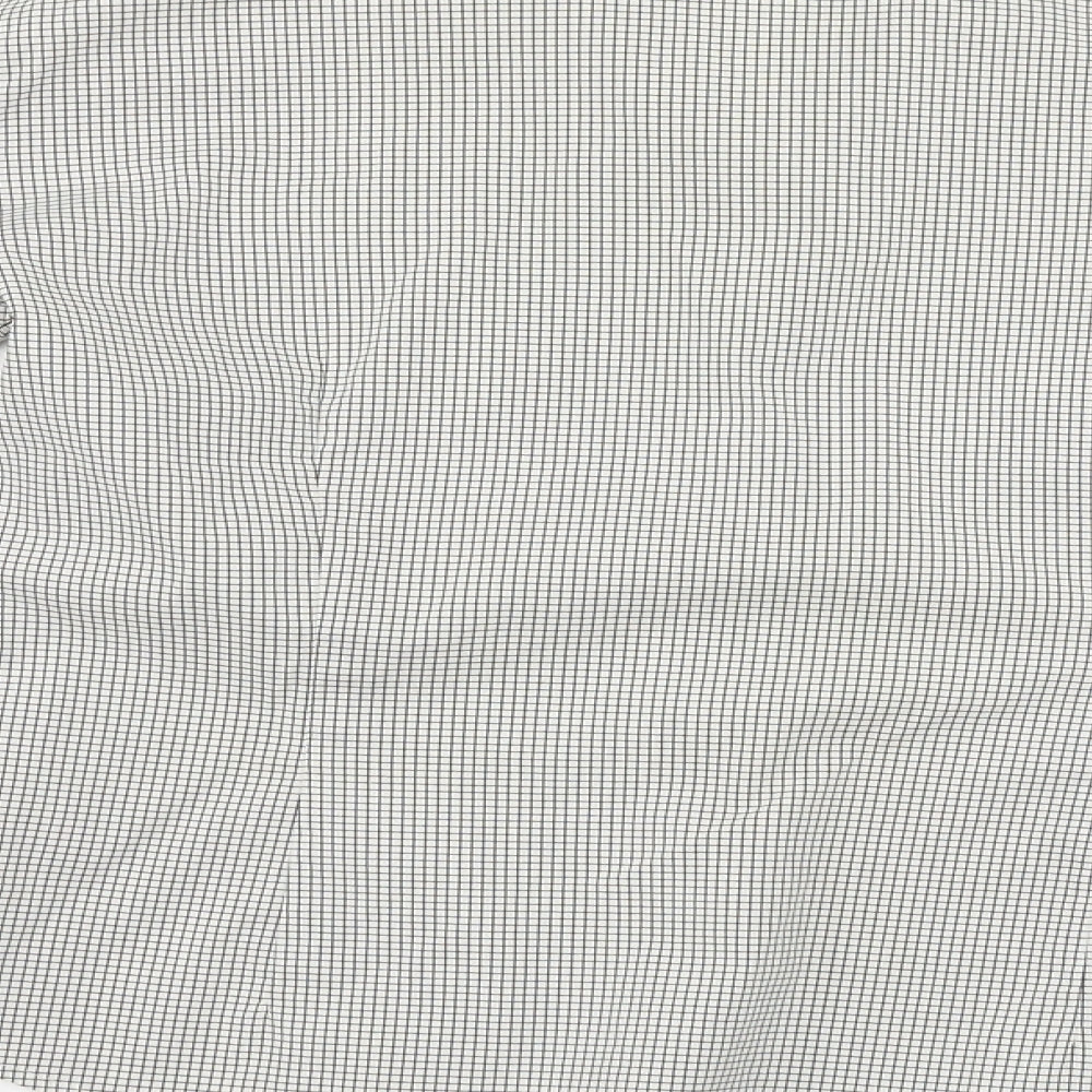 NEXT  Womens Grey Check  Basic Button-Up Size 10