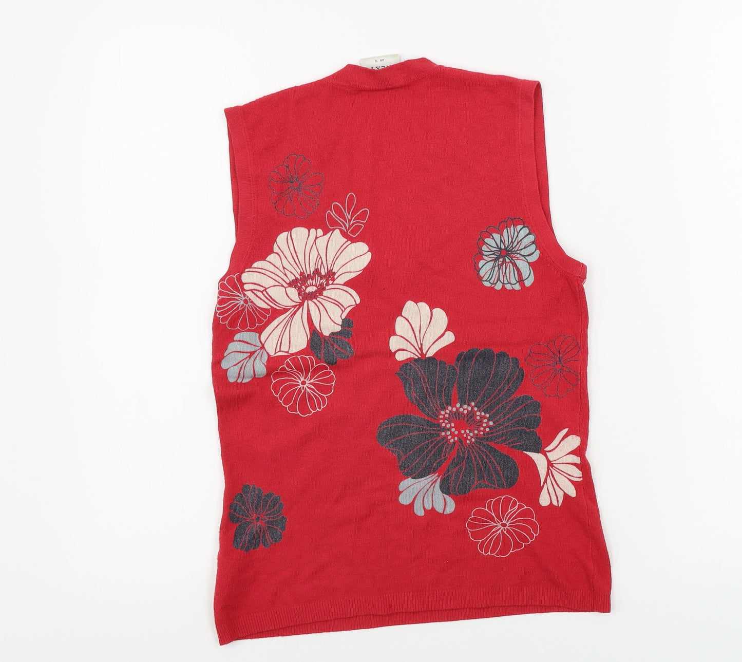 NEXT  Womens Red Floral  Basic Tank Size 10