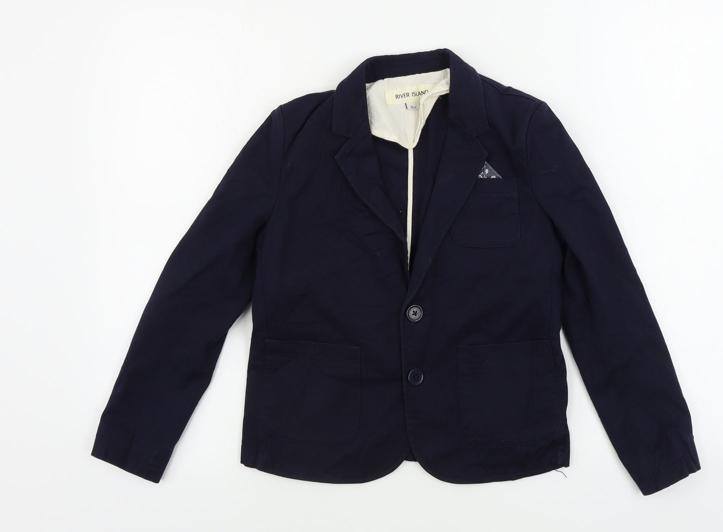 River Island  Boys Blue   Jacket Blazer Size 9-10 Years