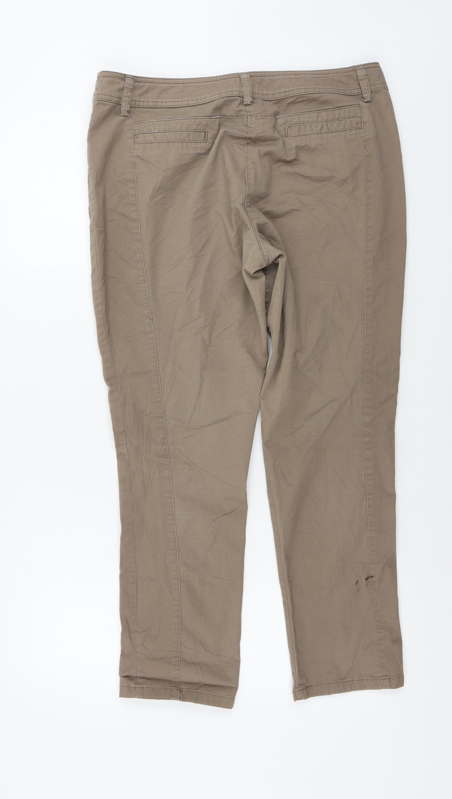 Debenhams  Womens Brown   Trousers  Size 14 L25 in