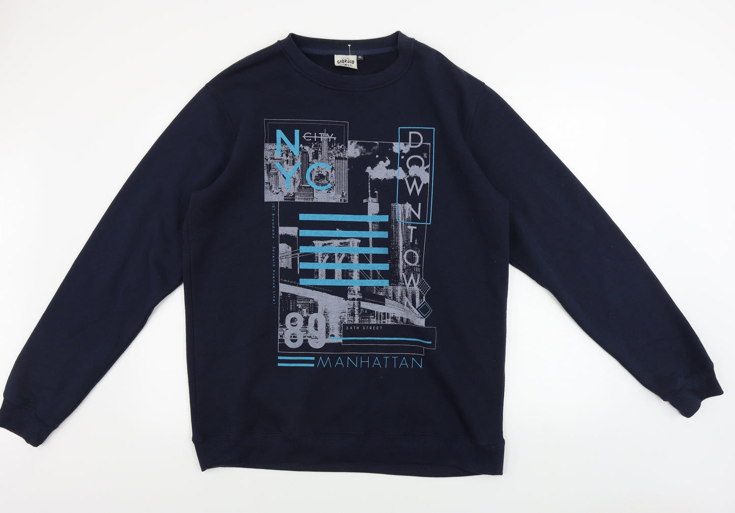 Lee Cooper  Mens Blue   Pullover Jumper Size XL