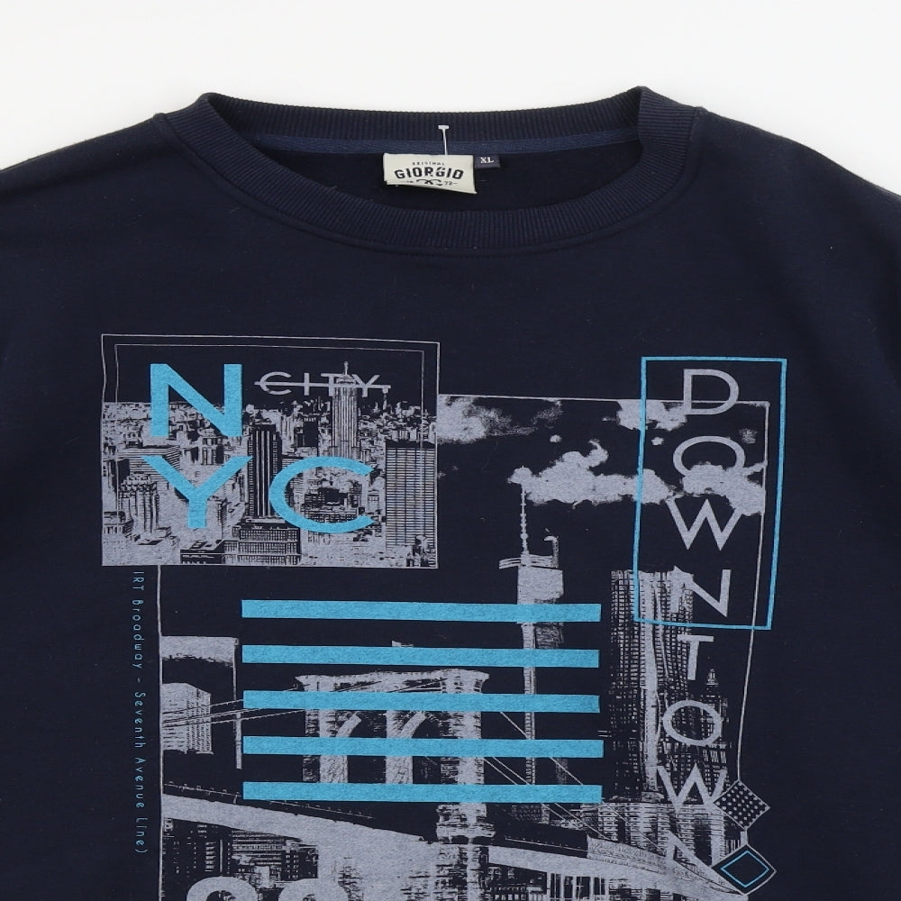 Lee Cooper  Mens Blue   Pullover Jumper Size XL