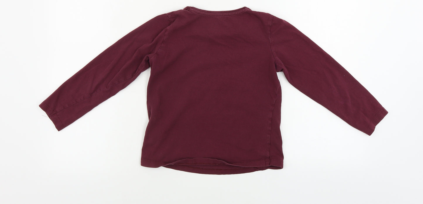 Primark  Girls Purple Floral  Basic T-Shirt Size 8-9 Years