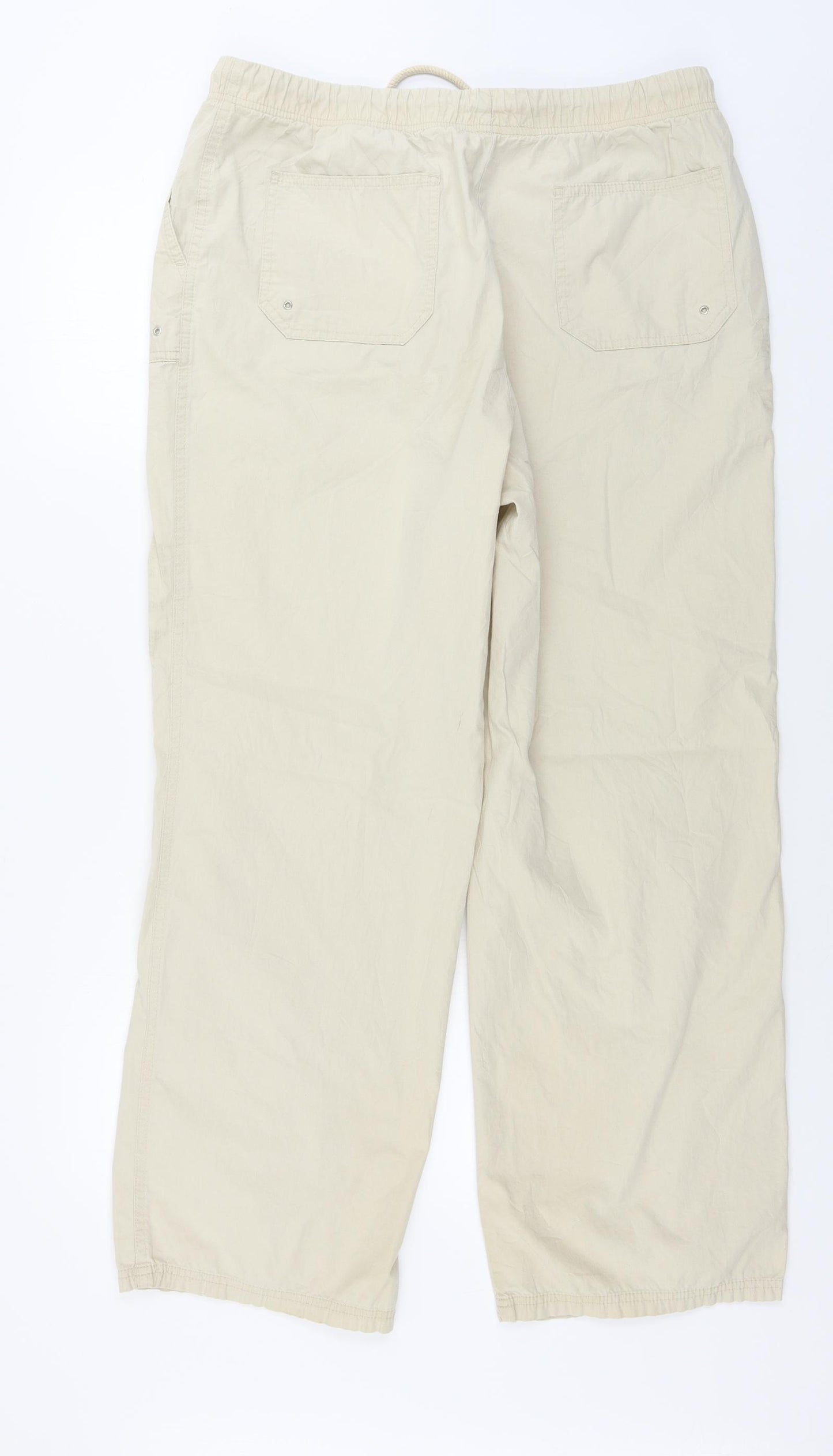 Marks and Spencer  Womens Beige   Trousers  Size 16 L28 in