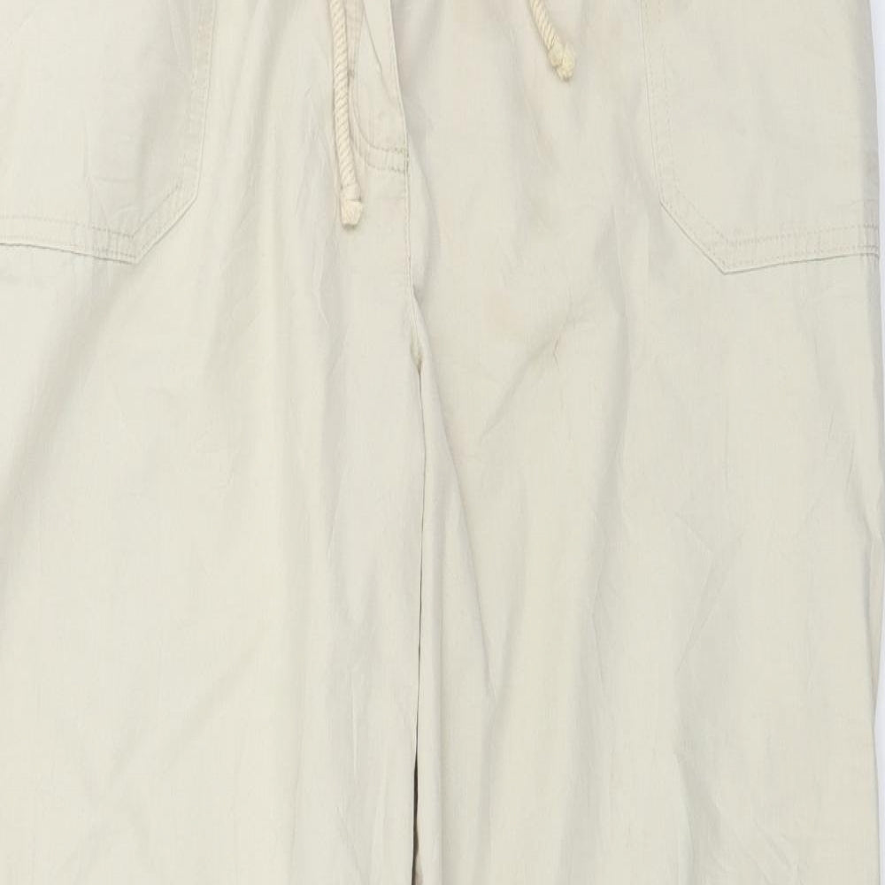 Marks and Spencer  Womens Beige   Trousers  Size 16 L28 in