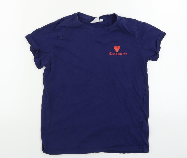 Saint Tropez Mens Blue T-Shirt Size XS