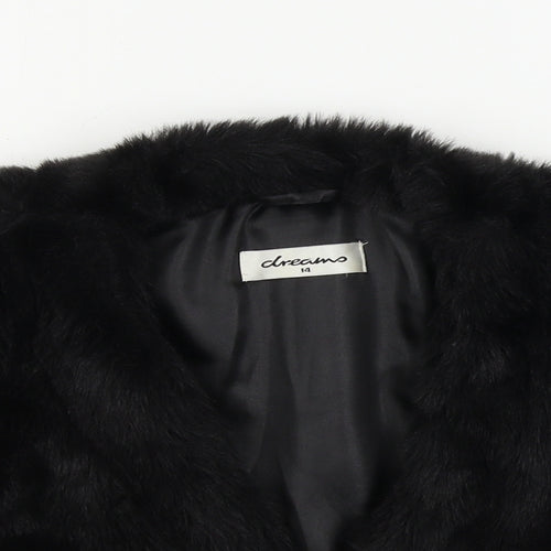 Dreams  Womens Black   Jacket Coat Size 14