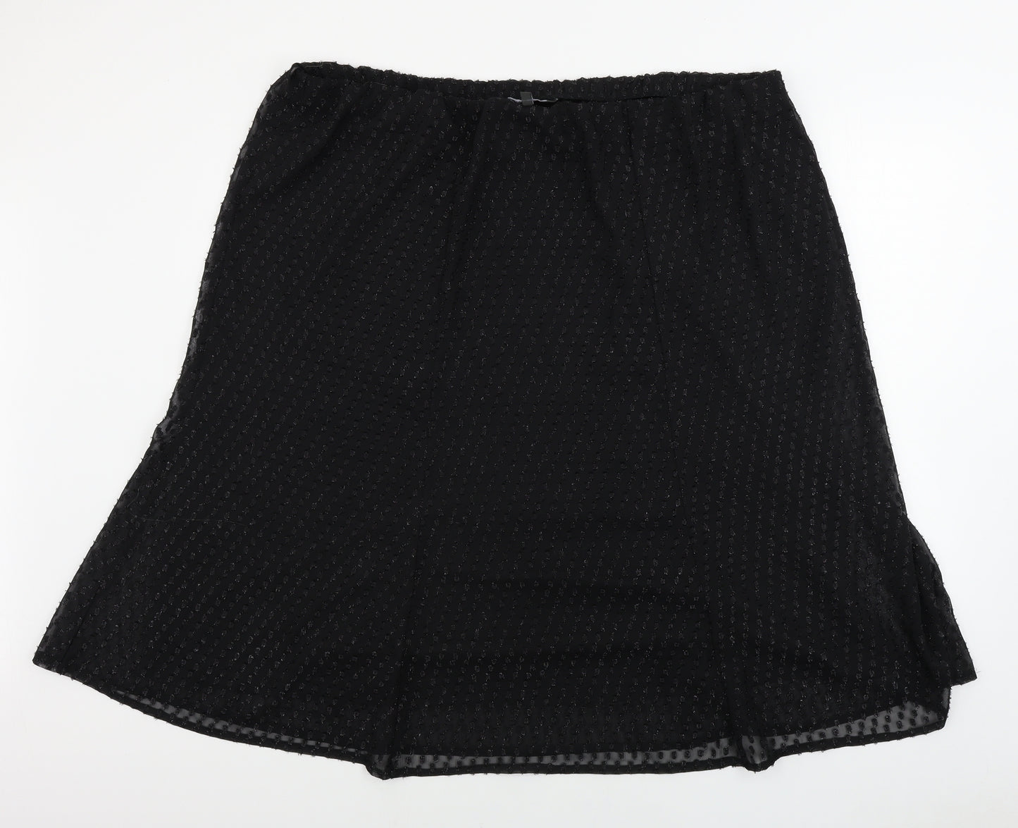 Bonmarché  Womens Black   A-Line Skirt Size 24