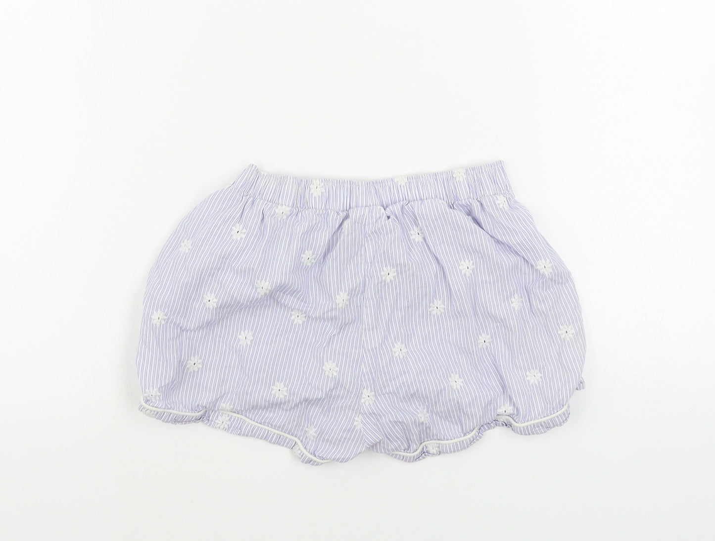 F&F  Womens Blue Floral  Sweat Shorts Size 6