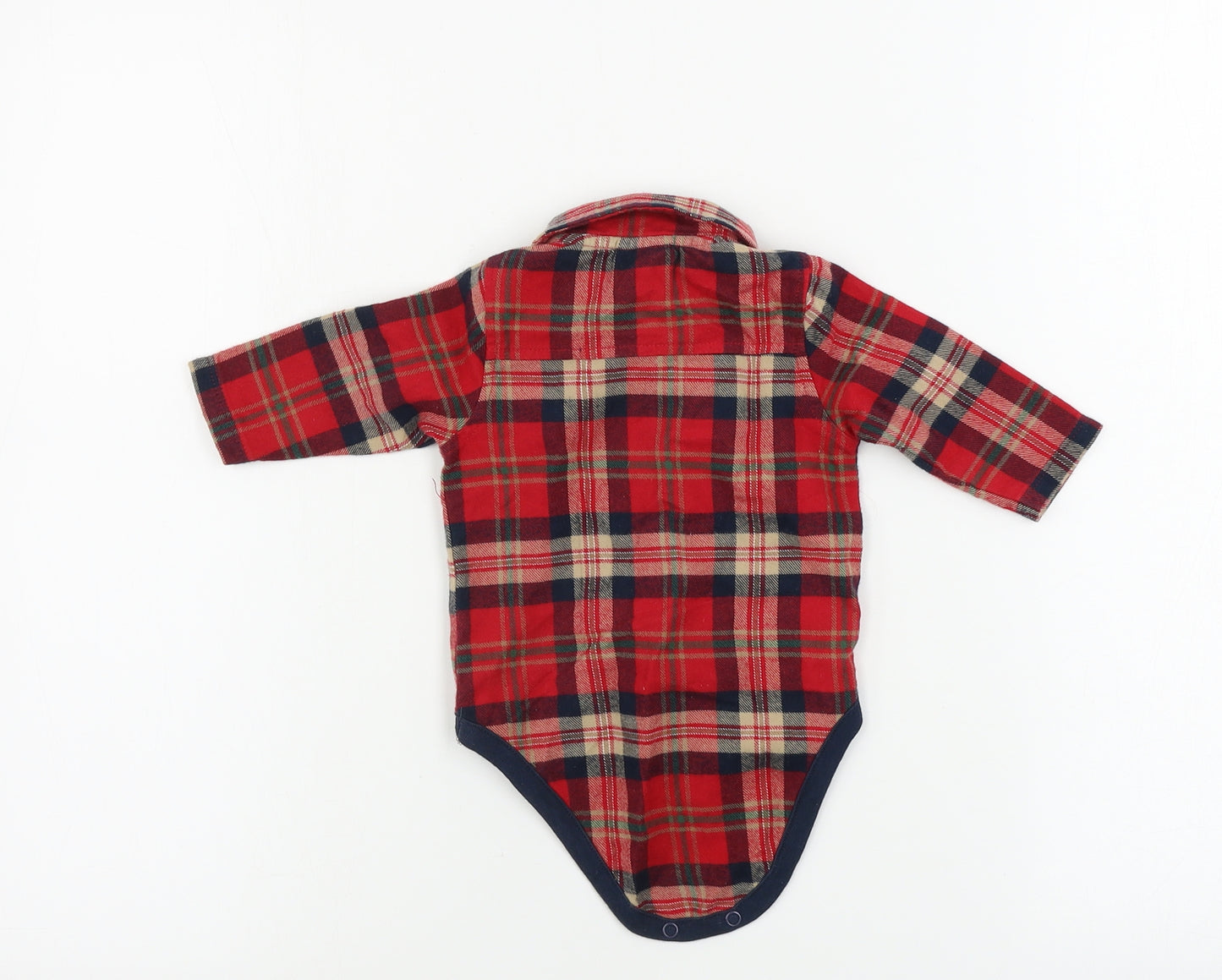 NEXT  Boys Red Check  Babygrow One-Piece Size 0-3 Months