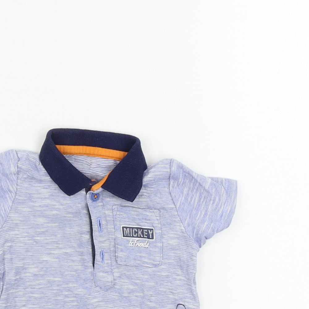 George  Boys Blue   Basic Polo Size 3-6 Months