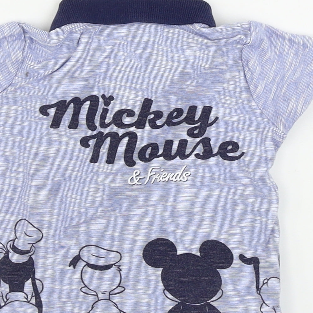 George  Boys Blue   Basic Polo Size 3-6 Months