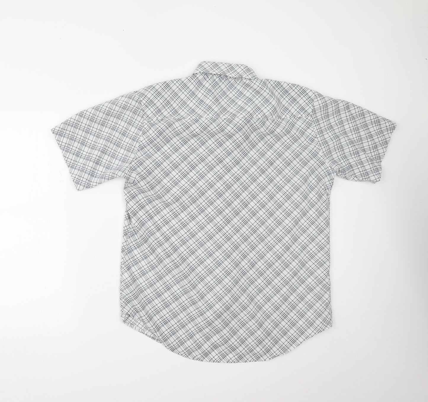 Whispering Smith Mens White    Button-Up Size L