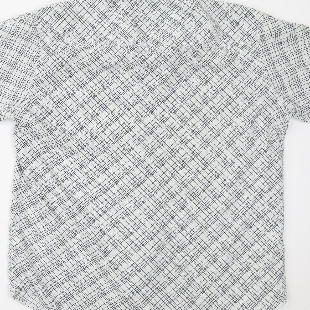 Whispering Smith Mens White    Button-Up Size L