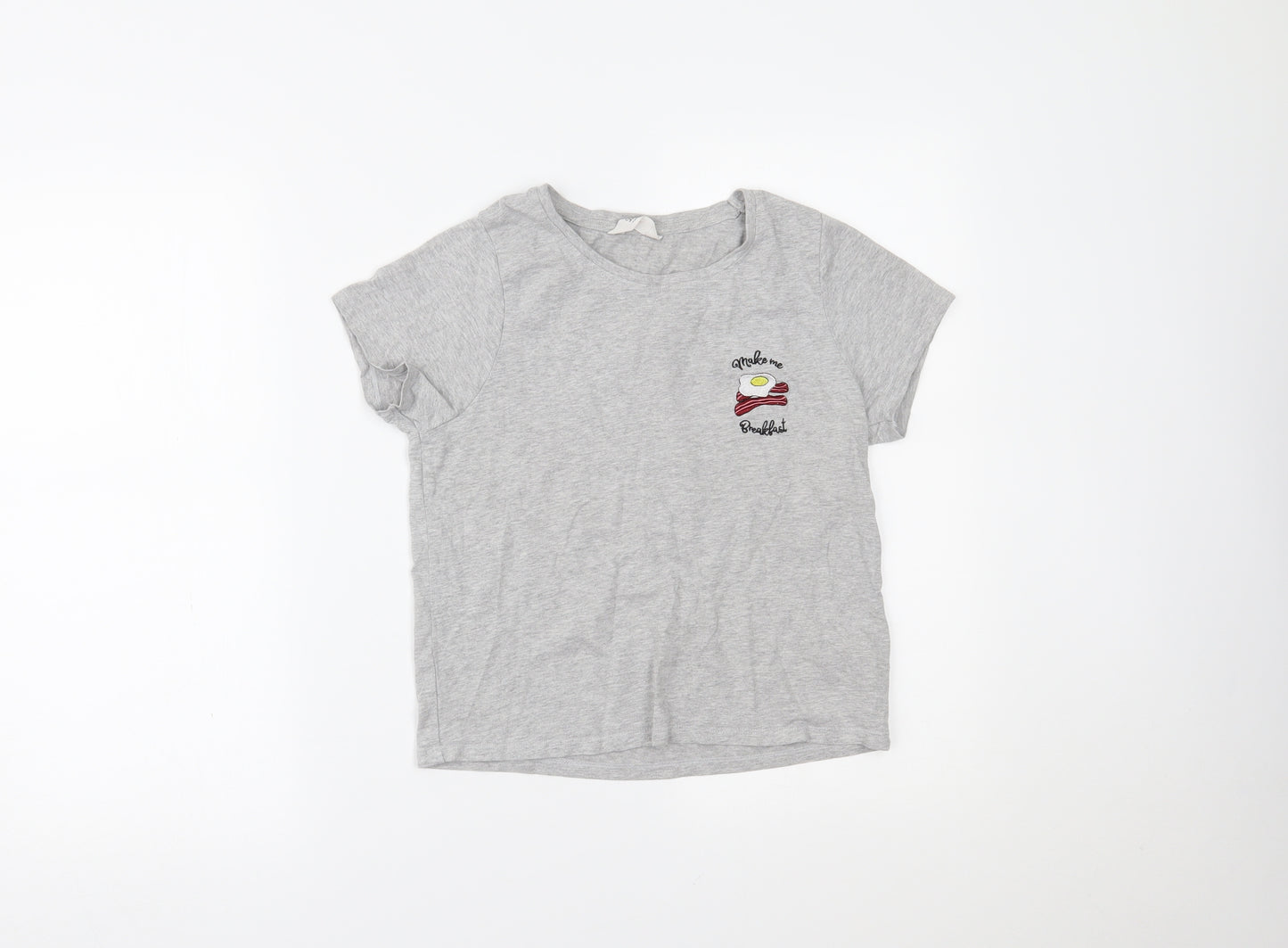 Boux Avenue Womens Grey   Basic T-Shirt Size 8