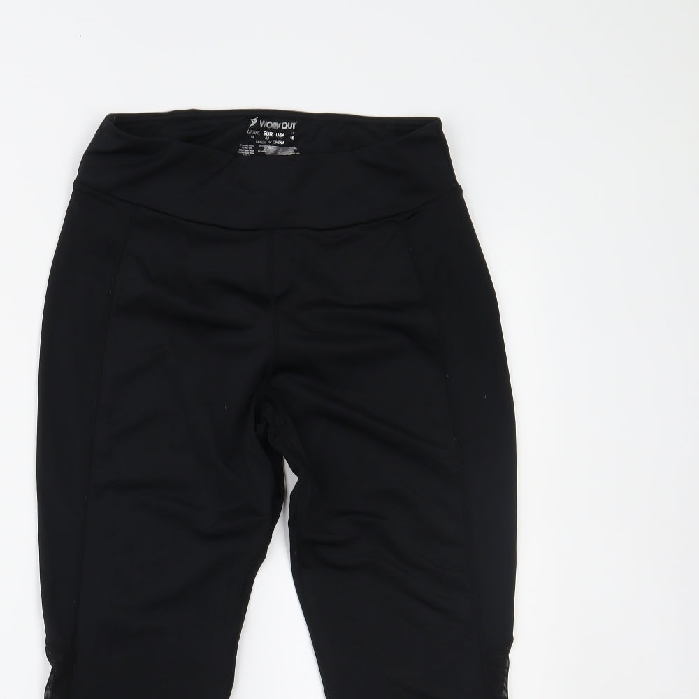 workout Womens Black    Leggings Size 14 L24 in
