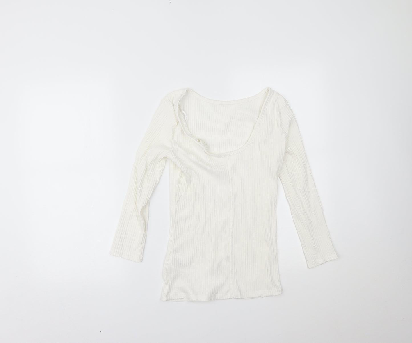 H&M Womens White   Basic Blouse Size S