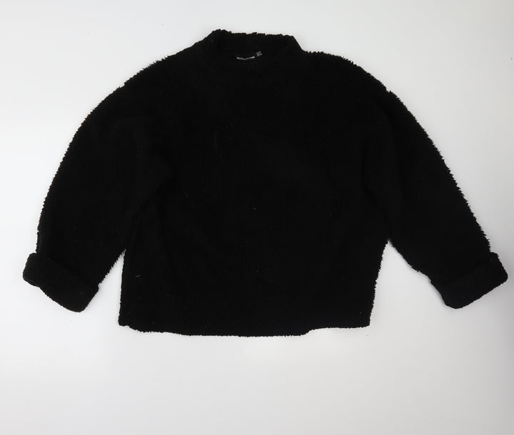 PRETTYLITTLETHING Womens Black   Pullover Jumper Size 10