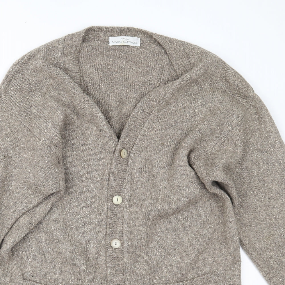 Marks and Spencer Womens Beige   Cardigan Jumper Size M