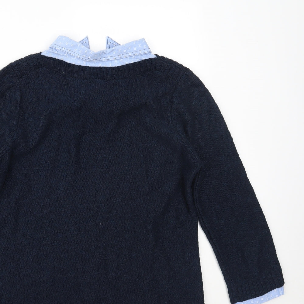 Per Una Womens Blue   Pullover Jumper Size 12