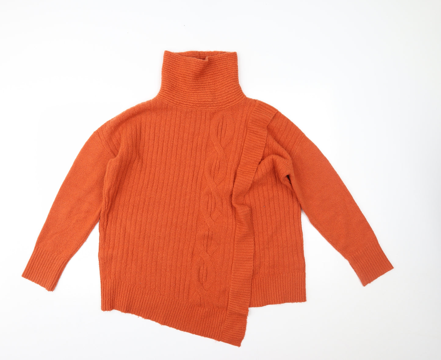 Wallis Womens Orange   Pullover Jumper Size M