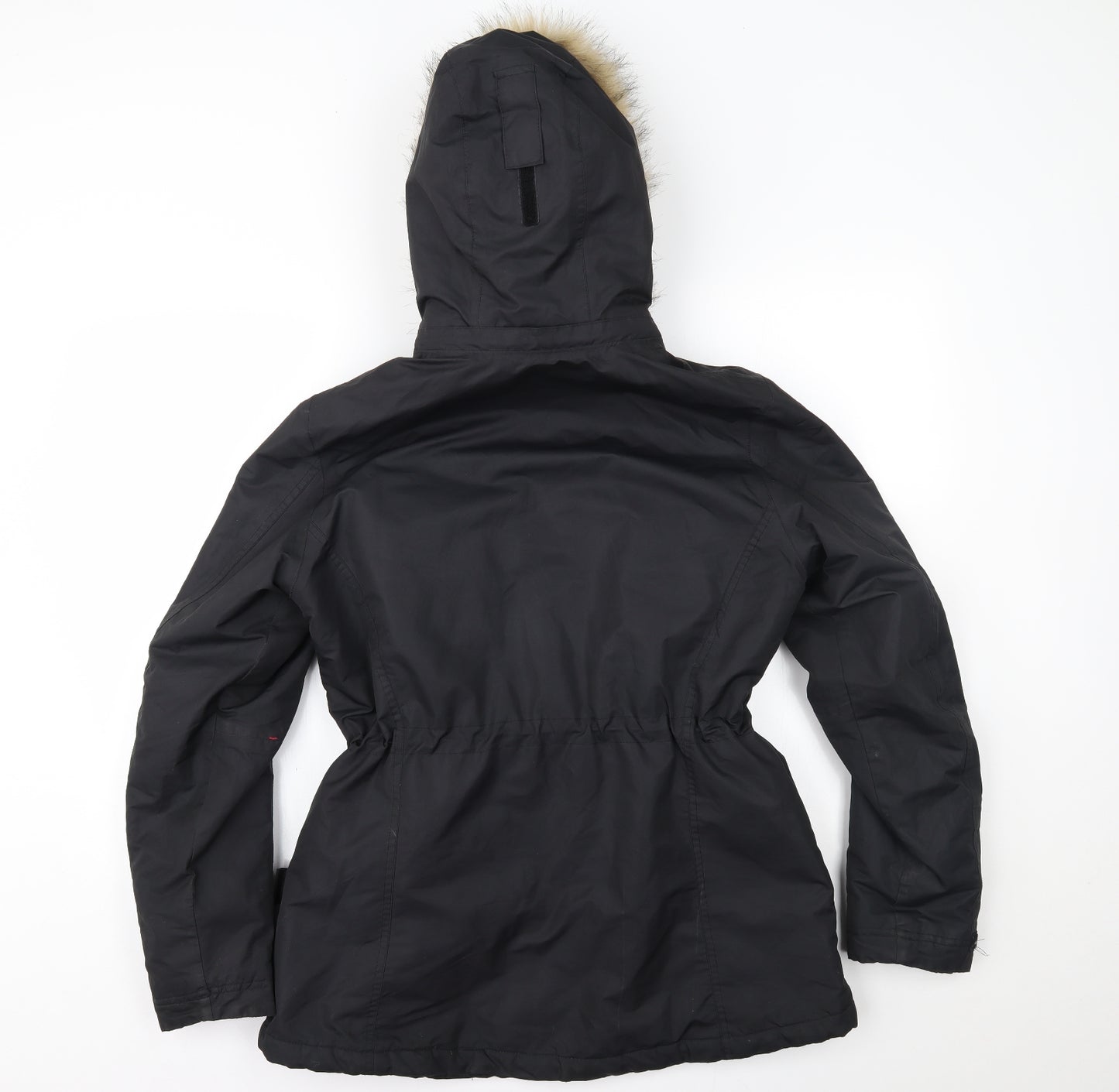 Crane Womens Black   Parka Coat Size M