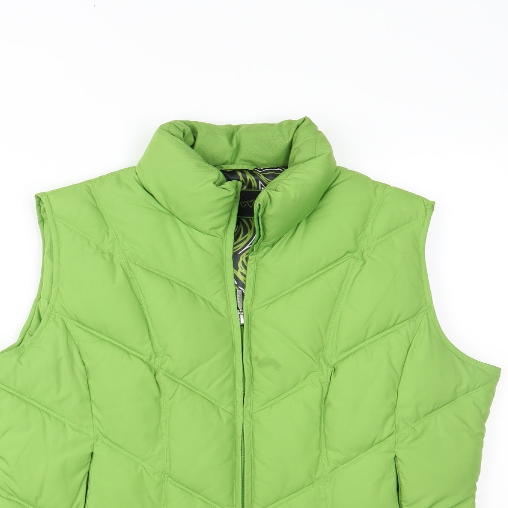 Per Una Womens Green   Gilet Coat Size M