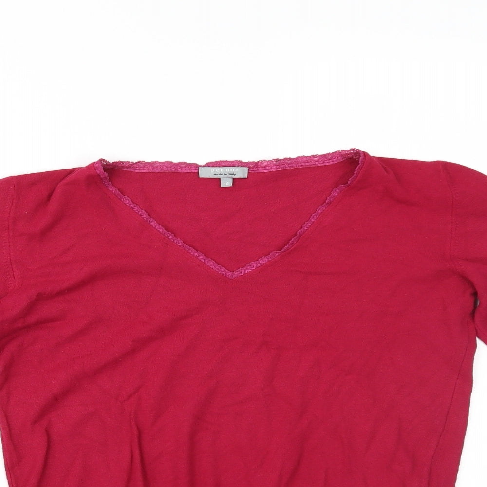 Per Una Womens Pink   Basic Blouse Size 16