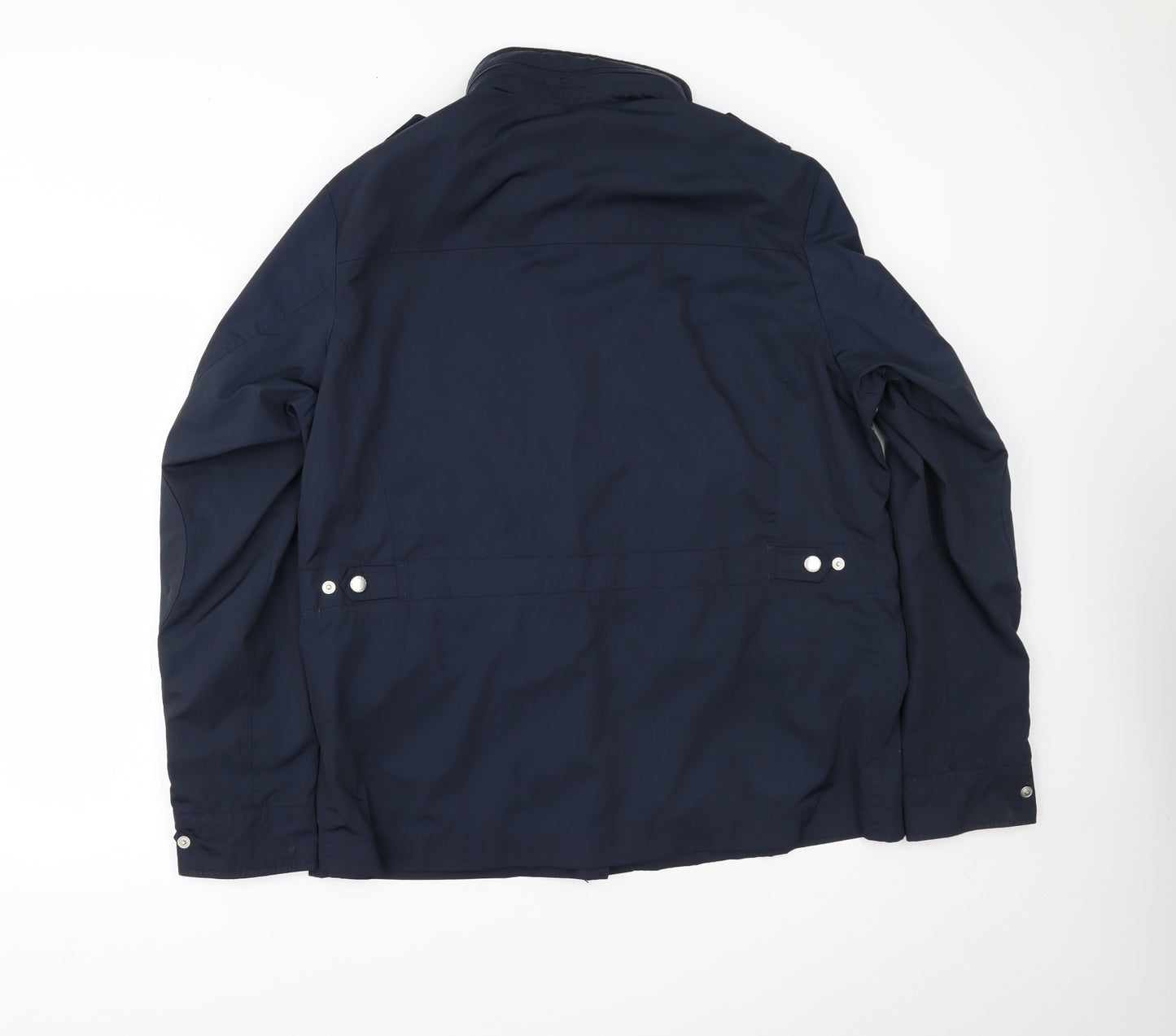 Hackett London Mens Blue   Overcoat Coat Size XL