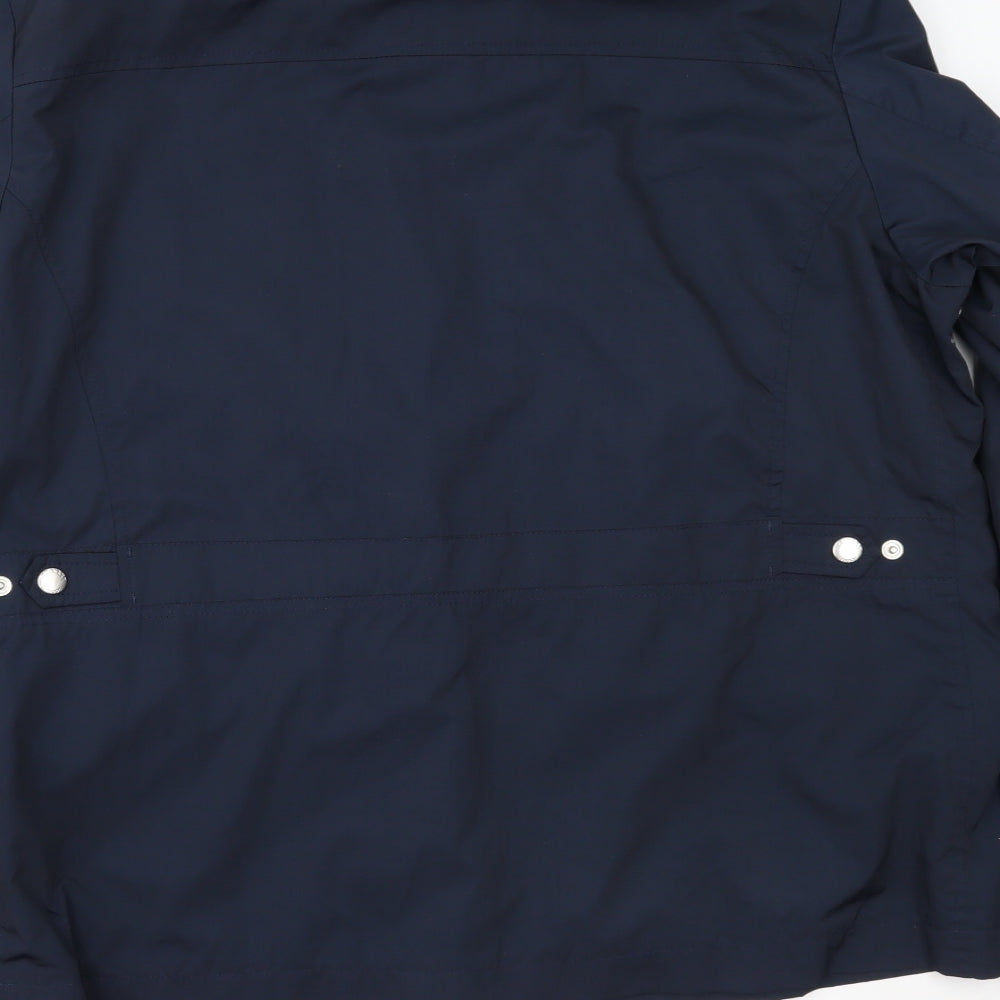 Hackett London Mens Blue   Overcoat Coat Size XL