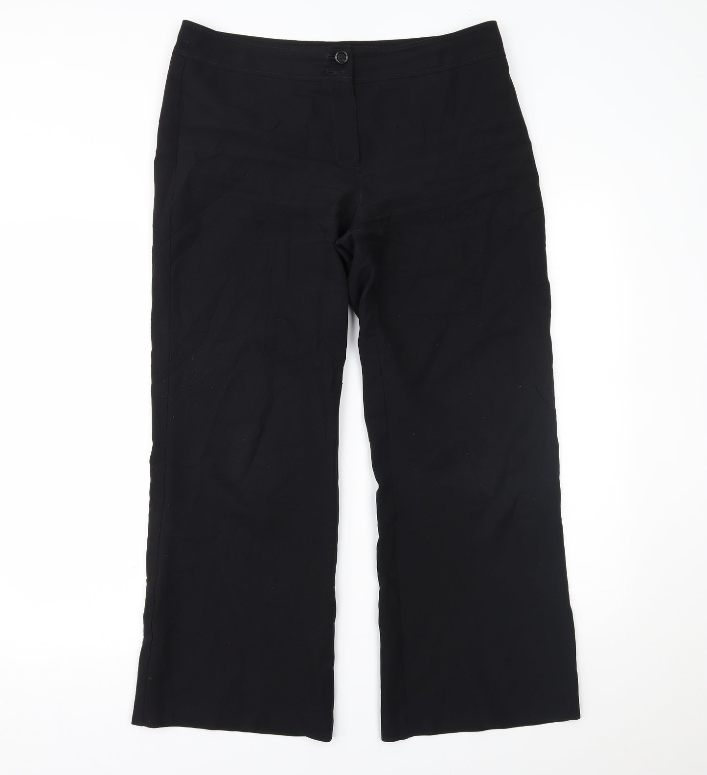 F&F Womens Black   Trousers  Size 12 L25 in