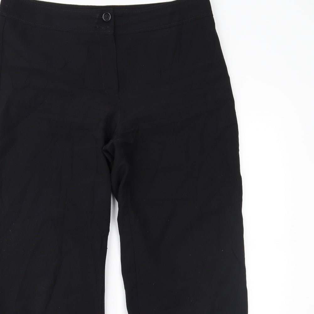 F&F Womens Black   Trousers  Size 12 L25 in