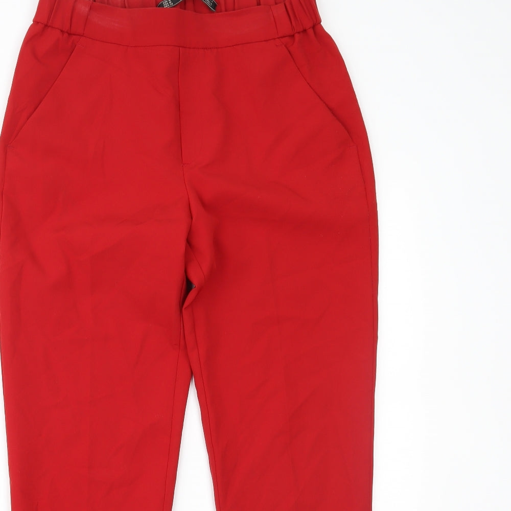 Zara Womens Red   Trousers  Size M L25 in