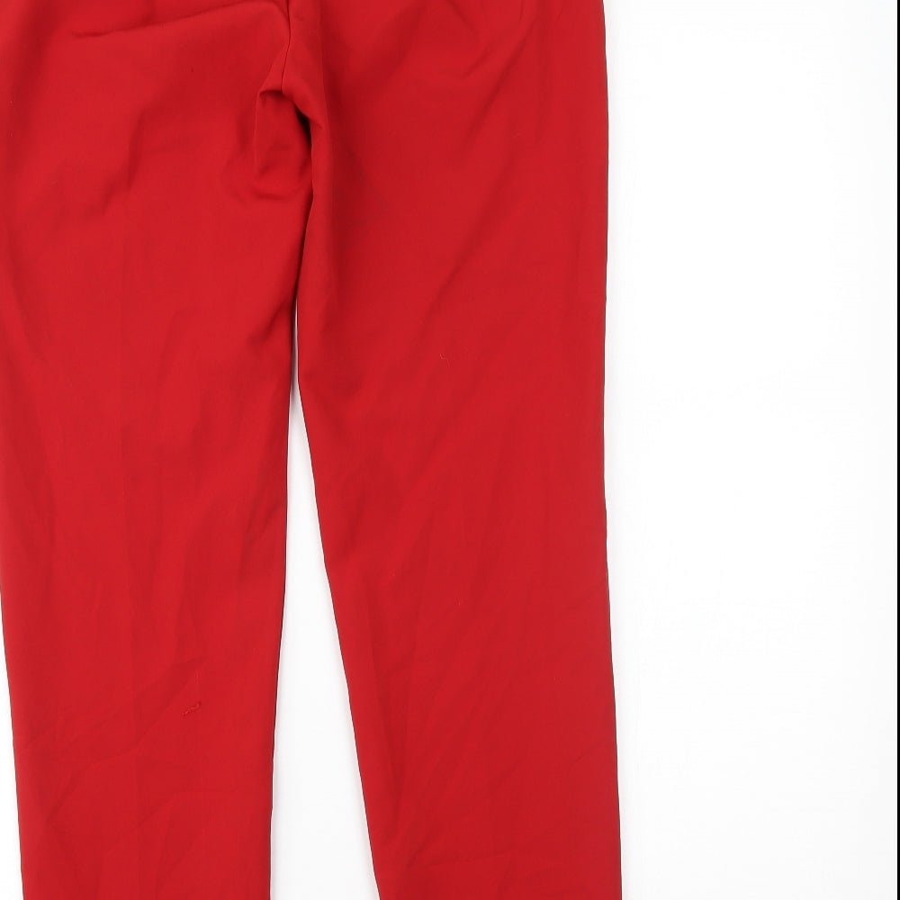 Zara Womens Red   Trousers  Size M L25 in