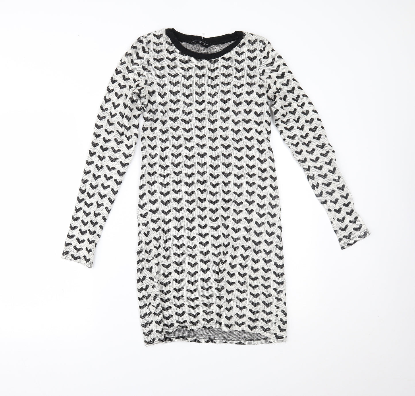 Dorothy Perkins Womens White Polka Dot  Mini  Size 8